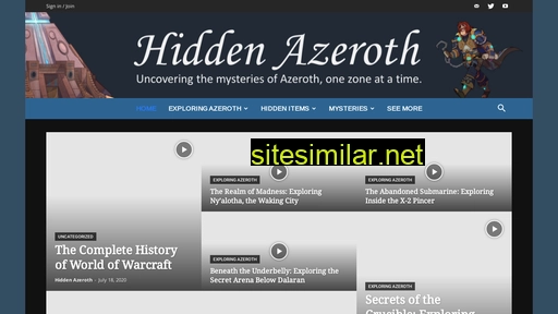 hiddenazeroth.com alternative sites