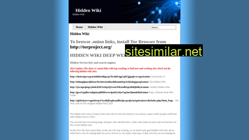 hiddenwikitor.com alternative sites