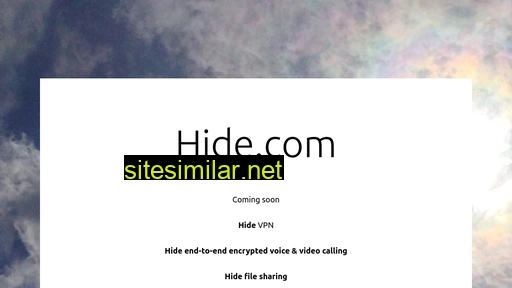 hide.com alternative sites