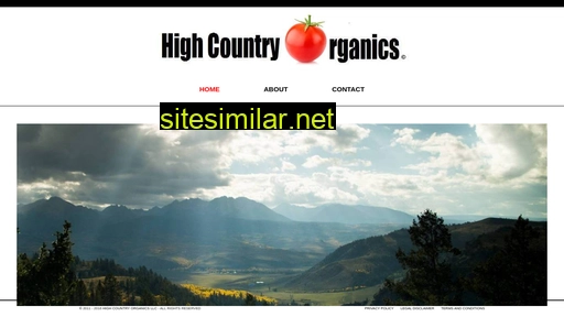 highcountryorganics.com alternative sites