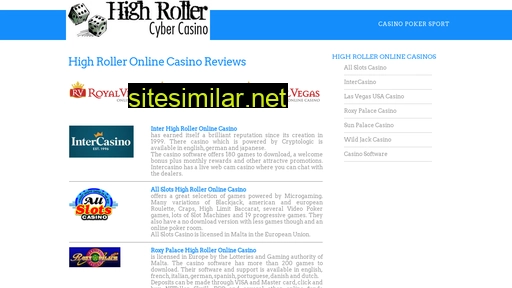 high-roller-cyber-casino.com alternative sites