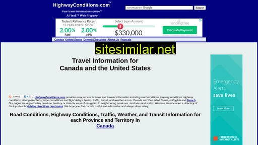 highwayconditions.com alternative sites