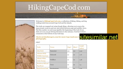 hikingcapecod.com alternative sites
