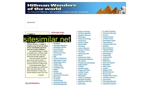 hillmanwonders.com alternative sites