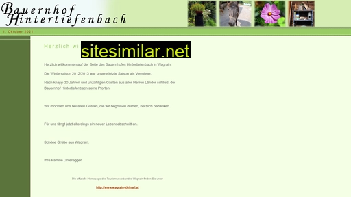 hintertiefenbach.com alternative sites