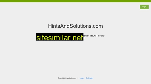 hintsandsolutions.com alternative sites