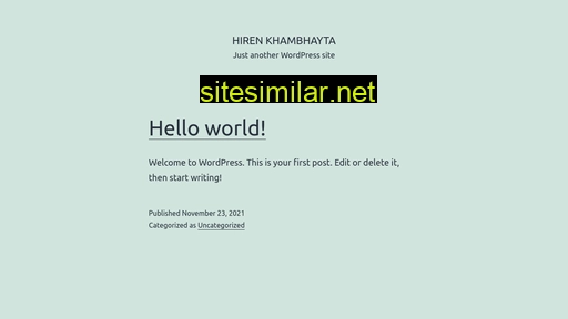 hirenkhambhayta.com alternative sites