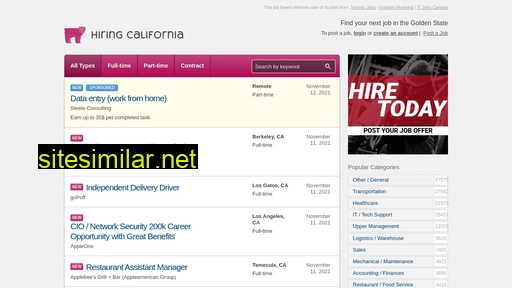 hiringcalifornia.com alternative sites