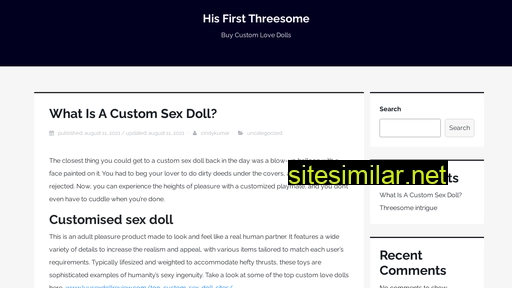 Hisfirstthreesome similar sites