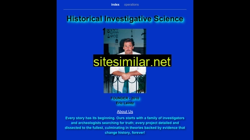 historicalinvestigativescience.com alternative sites