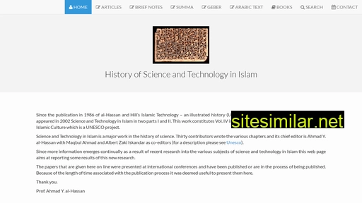 History-science-technology similar sites