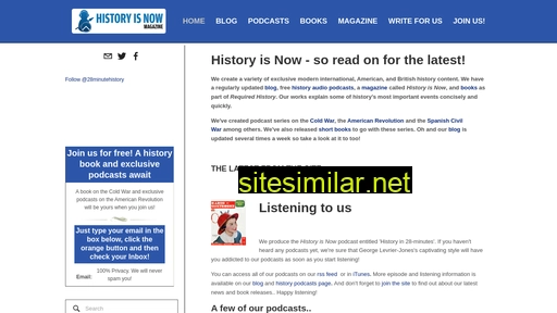 historyisnowmagazine.com alternative sites