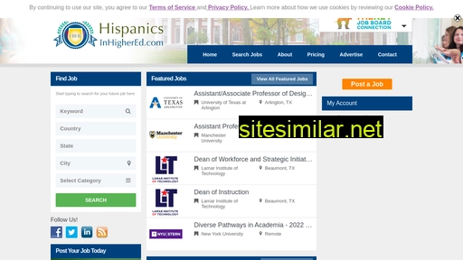 hispanicsinhighered.com alternative sites