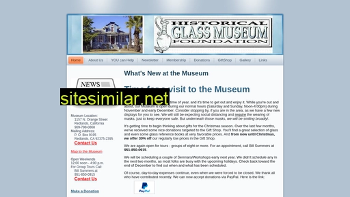 historicalglassmuseum.com alternative sites