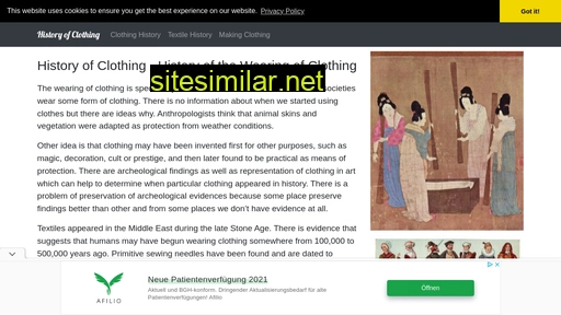 historyofclothing.com alternative sites