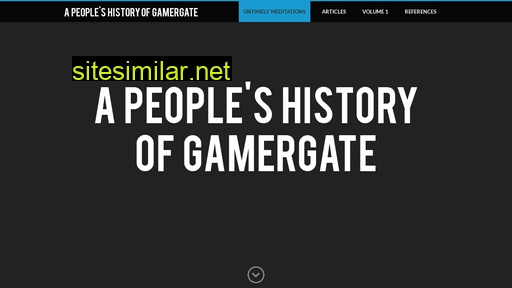 Historyofgamergate similar sites