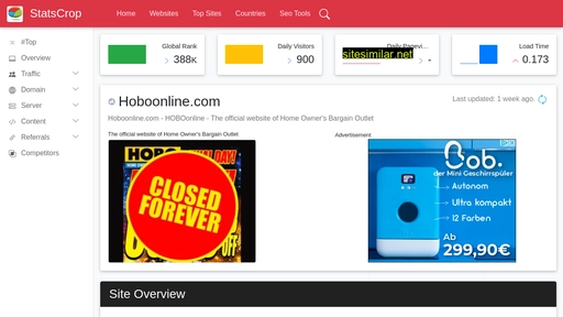 hoboonline.com.statscrop.com alternative sites