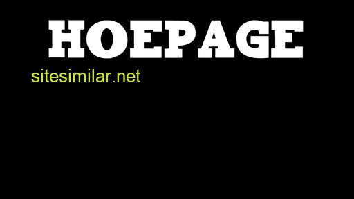 Hoepage similar sites