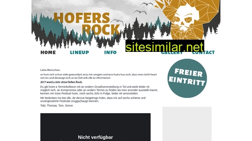 hofersrock.com alternative sites