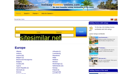 Holiday-homes-online similar sites