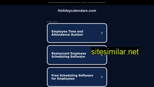 holidaycalendars.com alternative sites