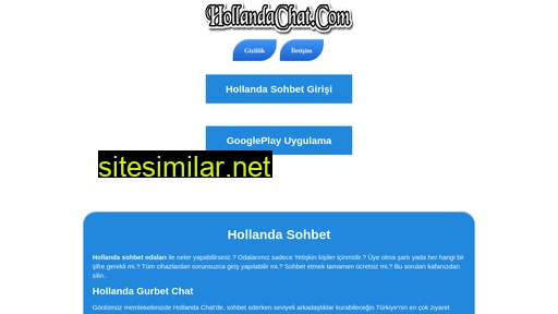 hollandachat.com alternative sites
