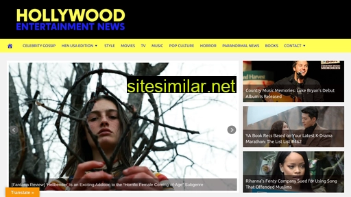 Hollywoodentertainmentnews similar sites