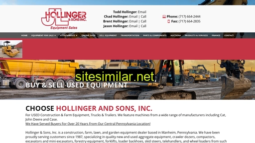 hollingerequipment.com alternative sites