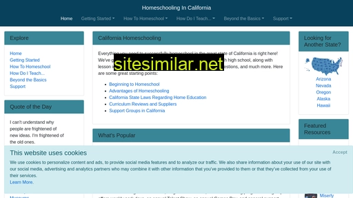 homeschoolingincalifornia.com alternative sites