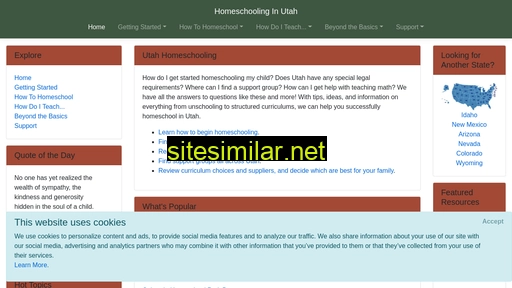homeschoolinginutah.com alternative sites
