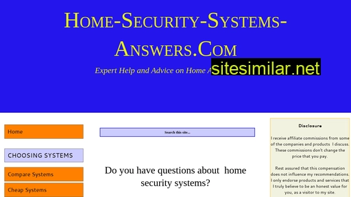 home-security-systems-answers.com alternative sites