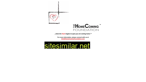 homecomingfoundation.com alternative sites
