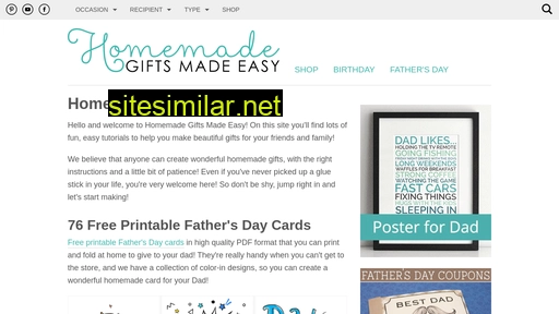 homemade-gifts-made-easy.com alternative sites
