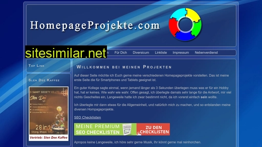 Homepageprojekte similar sites
