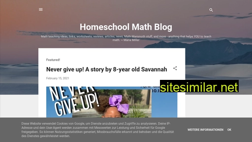 homeschoolmath.blogspot.com alternative sites
