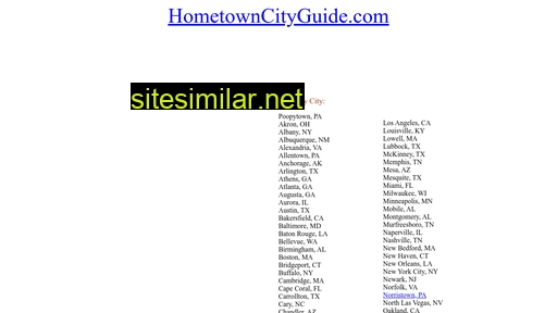 hometowncityguide.com alternative sites