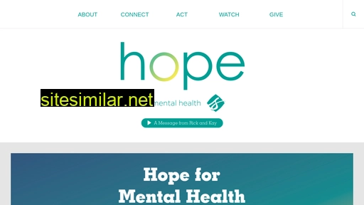 hope4mentalhealth.com alternative sites