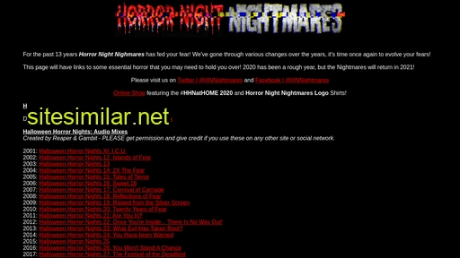 horrornightnightmares.com alternative sites