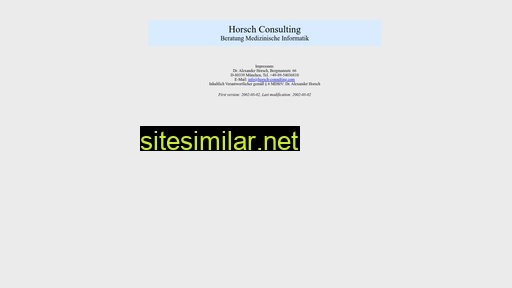 horsch-consulting.com alternative sites