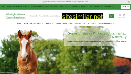 horseherbs.com alternative sites