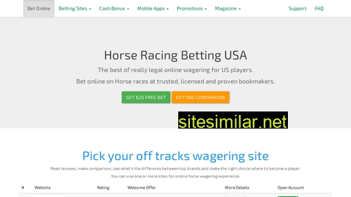 horseracingbettingusa.com alternative sites