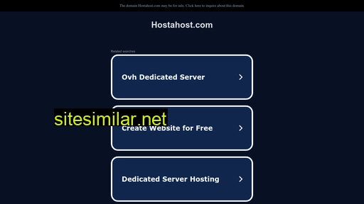 hostahost.com alternative sites