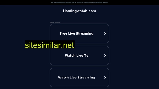 Hostingwatch similar sites