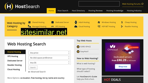 Hostsearch similar sites