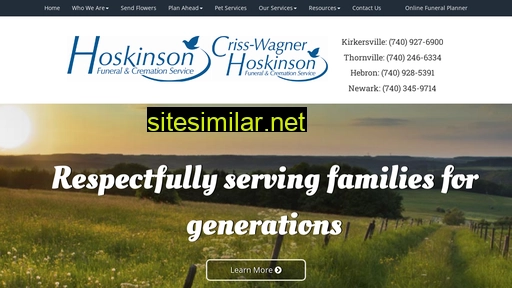 hoskinsonfuneral.com alternative sites