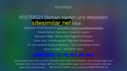 Hoster321 similar sites