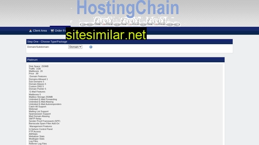 Hostingchain similar sites
