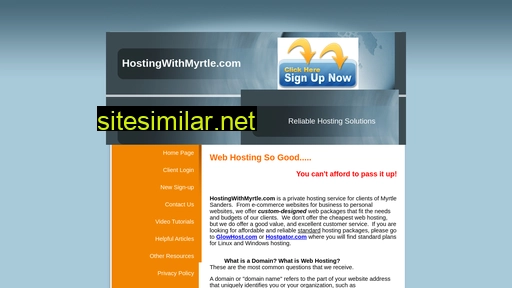 hostingwithmyrtle.com alternative sites
