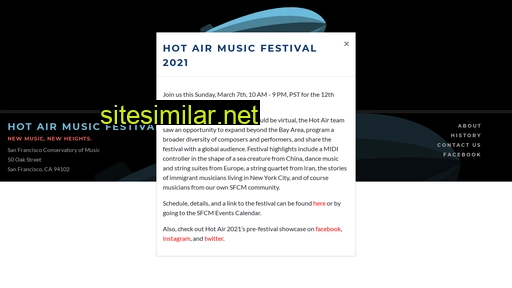 hotairmusicfestival.com alternative sites