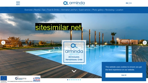 hotelarminda.com alternative sites